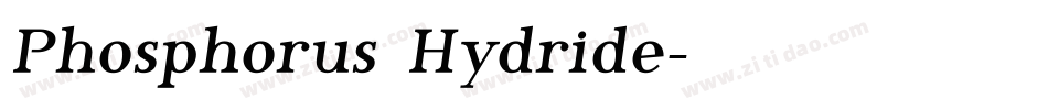 Phosphorus Hydride字体转换